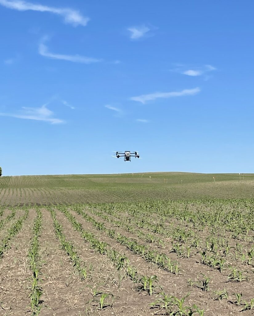 Cover cropping Rye Grass into Silage Corn. (V6-2lbs/acre)